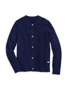 Vineyard vines girls’ classic cable cardigan sweater